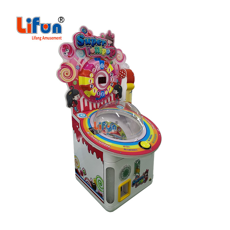 Eye-catching Colourful Super Lollipop Kids Game Machine